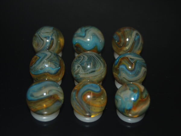 9 Beautiful HTF Jabo Classic Swirl Marbles