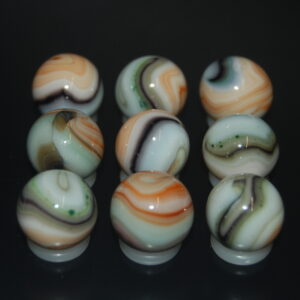 9 Beautiful HTF Jabo Classic Swirl Marbles