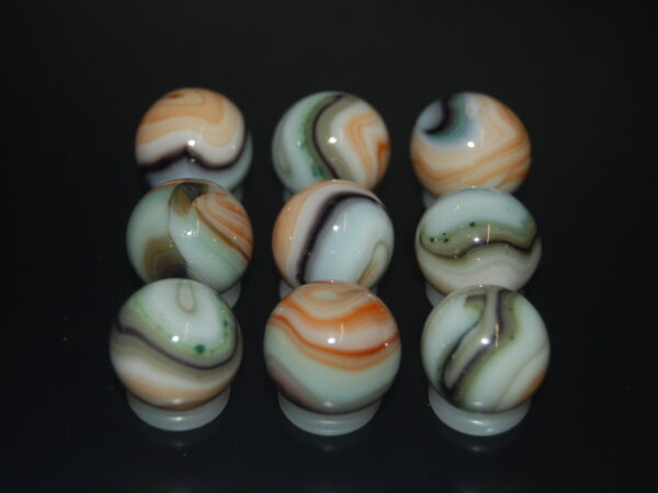 9 Beautiful HTF Jabo Classic Swirl Marbles