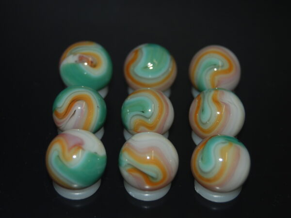 9 Beautiful HTF Jabo Classic Swirl Marbles