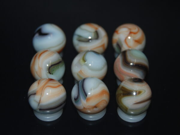 9 Beautiful HTF Jabo Classic Swirl Marbles