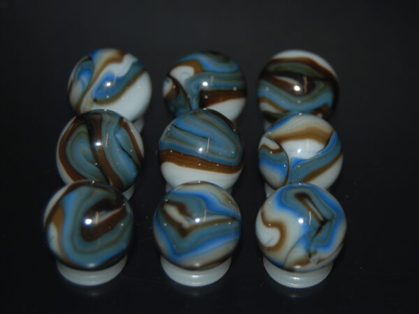 9 Beautiful HTF Jabo Classic Swirl Marbles