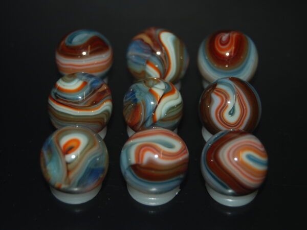 9 Beautiful HTF Jabo Last Hour Classic Swirl Marbles