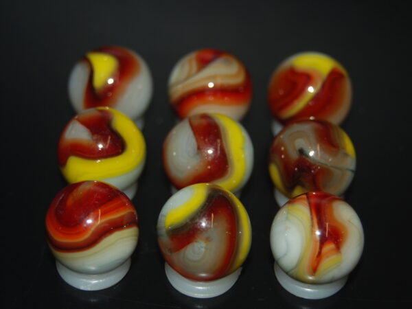 9 Beautiful HTF Jabo Classic Swirl Marbles