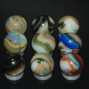 9 Beautiful HTF Jabo Swirl Marbles