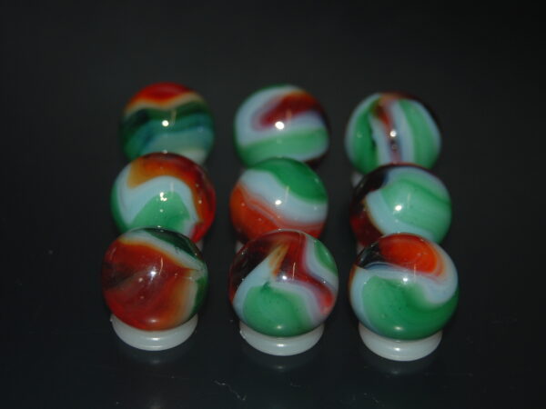 9 Beautiful HTF Jabo Classic Swirl Marbles