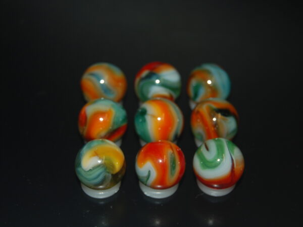 9 Beautiful HTF Jabo Classic Swirl Marbles