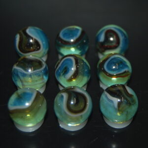 9 Beautiful HTF Jabo Classic Swirl Marbles