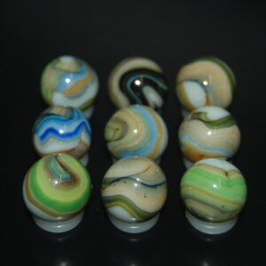 9 Beautiful HTF Jabo Classic Swirl Marbles