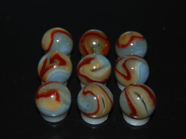 9 Beautiful HTF 2001 Jabo Classic Swirl Marbles