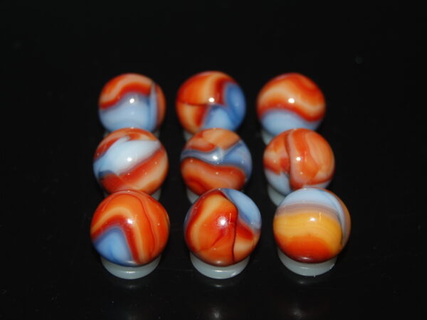 9 Beautiful HTF Jabo Classic Swirl Marbles