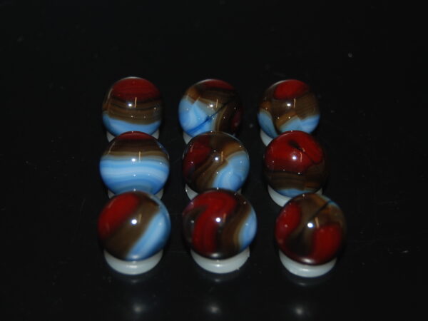 9 Beautiful HTF Jabo Classic Swirl Marbles