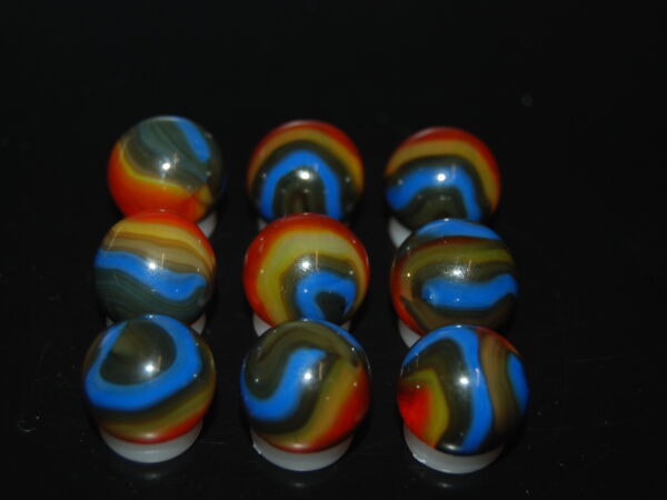 9 Beautiful HTF Jabo Classic Swirl Marbles