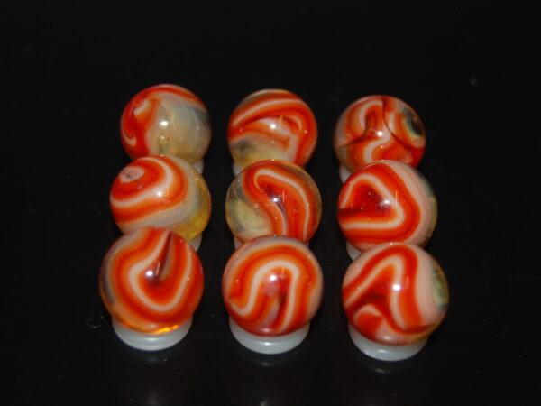 9 Beautiful HTF Jabo Classic Swirl Marbles