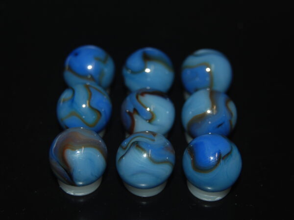 9 Beautiful HTF 1998 Jabo Classic Swirl Marbles