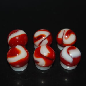 6 Beautiful HTF 1998 Jabo Classic Swirl Marbles