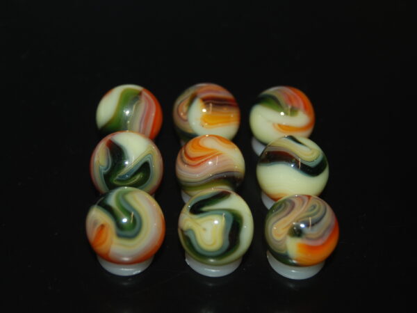 9 Beautiful HTF 2004 Jabo Classic Swirl Marbles