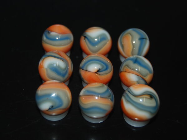 9 Beautiful HTF 2004 Jabo Classic Swirl Marbles