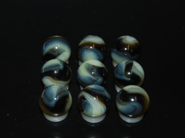 9 Beautiful HTF Jabo Classic Swirl Marbles