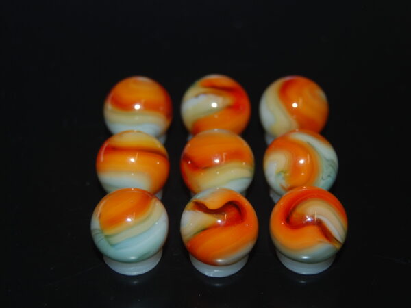 9 Beautiful HTF Jabo Classic Swirl Marbles