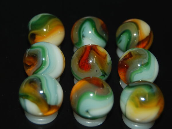 9 Beautiful HTF 2004 Jabo Classic Swirl Marbles