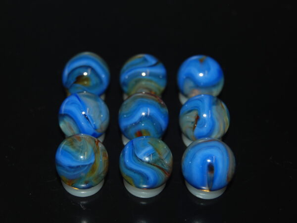 9 Beautiful HTF Jabo Classic Swirl Marbles