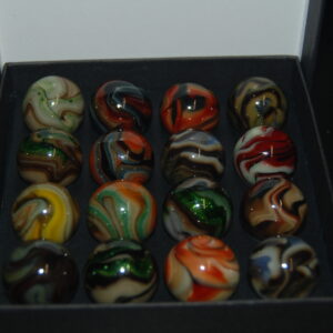 Collector Box VHTF Jabo LAST DANCE Some Aventurine Marbles Made 2008