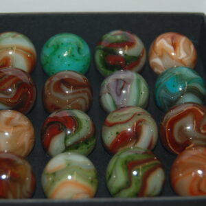 HTF Collector Box Jabo Kokomo Marbles Some With Aventurine