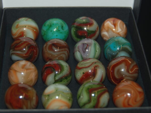 HTF Collector Box Jabo Kokomo Marbles Some With Aventurine