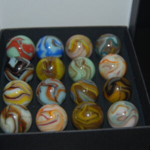 Collector Box Dave & Mamie Veterans Marbles Made 2010