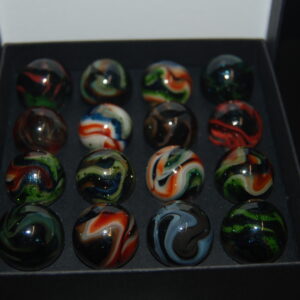 Collector Box Jabo March Madness Aventurine Marbles Made 3-19-2009