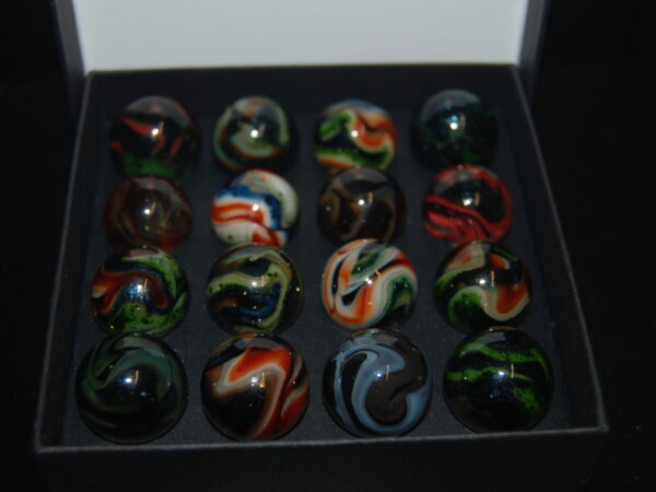 Collector Box Jabo March Madness Aventurine Marbles Made 3-19-2009