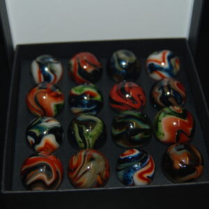 Collector Box Jabo March Madness Aventurine Marbles Made 3-19-2009