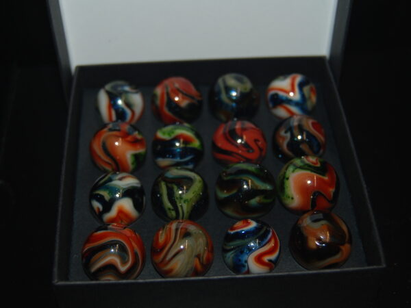 Collector Box Jabo March Madness Aventurine Marbles Made 3-19-2009