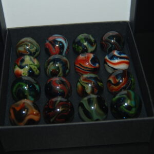 Collector Box Jabo March Madness Aventurine Marbles Made 3-19-2009