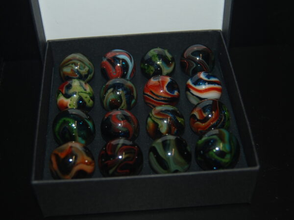 Collector Box Jabo March Madness Aventurine Marbles Made 3-19-2009