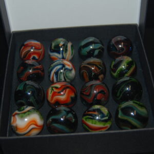 Collector Box Jabo March Madness Aventurine Marbles Made 3-19-2009