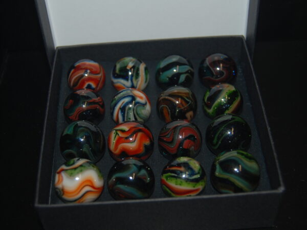 Collector Box Jabo March Madness Aventurine Marbles Made 3-19-2009