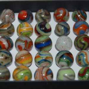 Collector Box Sammy Mountain Marbles Some With Gold Lutz Only Made For a couple Of Years 2012-2013