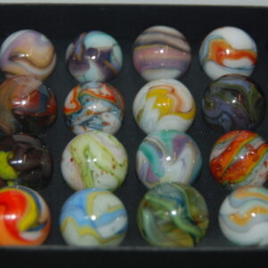 Collector Box DAS Heartland Some With Gold Lutz Marbles