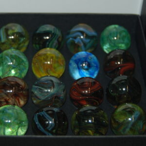 Collector Box Jabo Joker Crystal Pastel Marbles Made Oct 20,2010