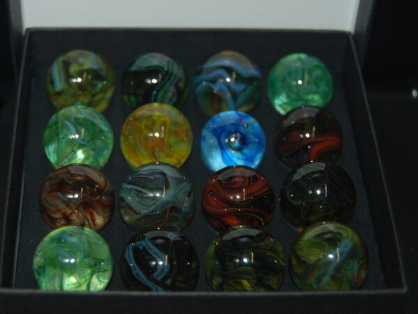 Collector Box Jabo Joker Crystal Pastel Marbles Made Oct 20,2010