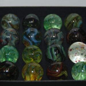 Collector Box Jabo Joker Crystal Pastel Marbles Made Oct 20,2010