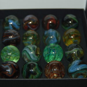 Collector Box Jabo Joker Crystal Pastel Marbles Made Oct 20,2010