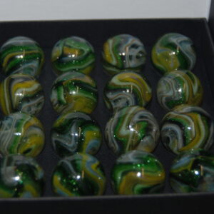 Collector Box D.A.S Dave’s Summer Time Green Aventurine Marbles Made 7/20/23