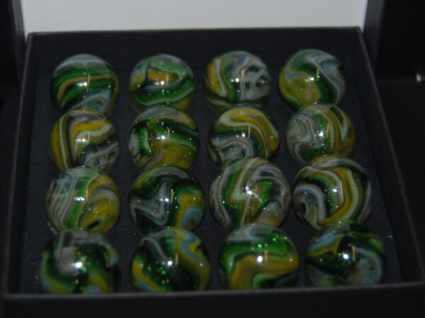 Collector Box D.A.S Dave's Summer Time Green Aventurine Marbles Made 7/20/23