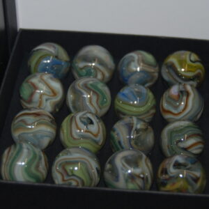 Collector Box D.A.S Dave’s Summer Time Green Aventurine Marbles Made 7/20/23