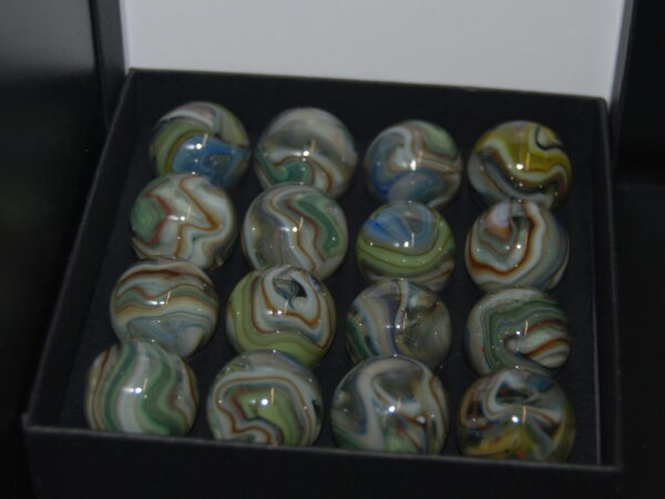 Collector Box D.A.S Dave's Summer Time Green Aventurine Marbles Made 7/20/23